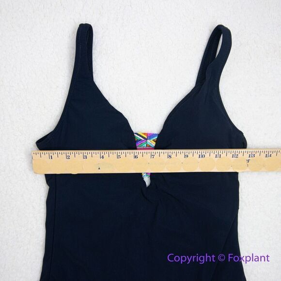 NEW Banana Moom one piece black swimsuit, size 38/ US 2-4 - Picture 3 of 15